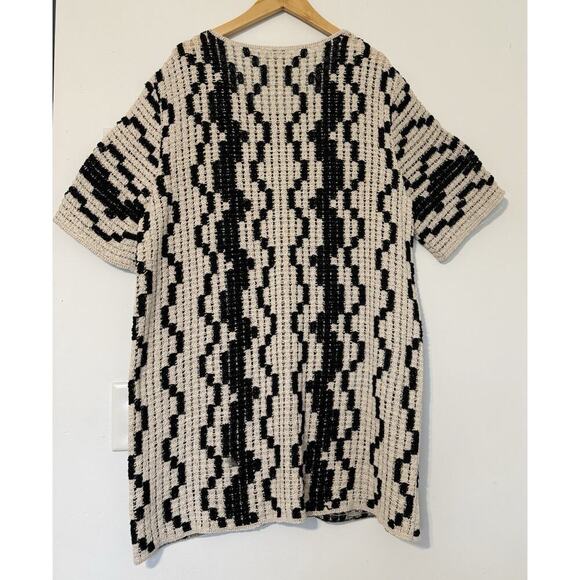 H&M Crochet Short Dress Women’s Size M Beige Boho Beach Cover-Up - Picture 6 of 10